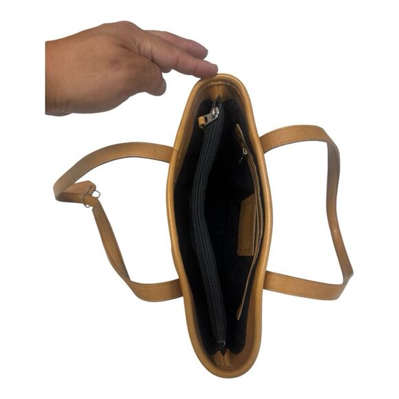 Vintage Coach Bleeker Tan Leather Bucket Tote Satchel Classic Retro Elegant FOB - Picture 4 of 7